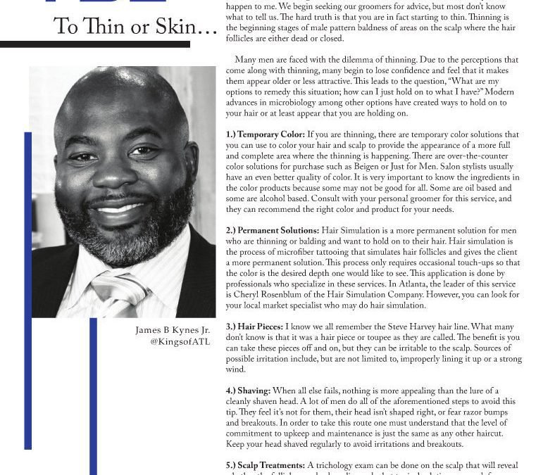 Young Black Entrepreneur Magazine | Scalp MicroPigmentation (SMP) | Best hair loss treatment for men